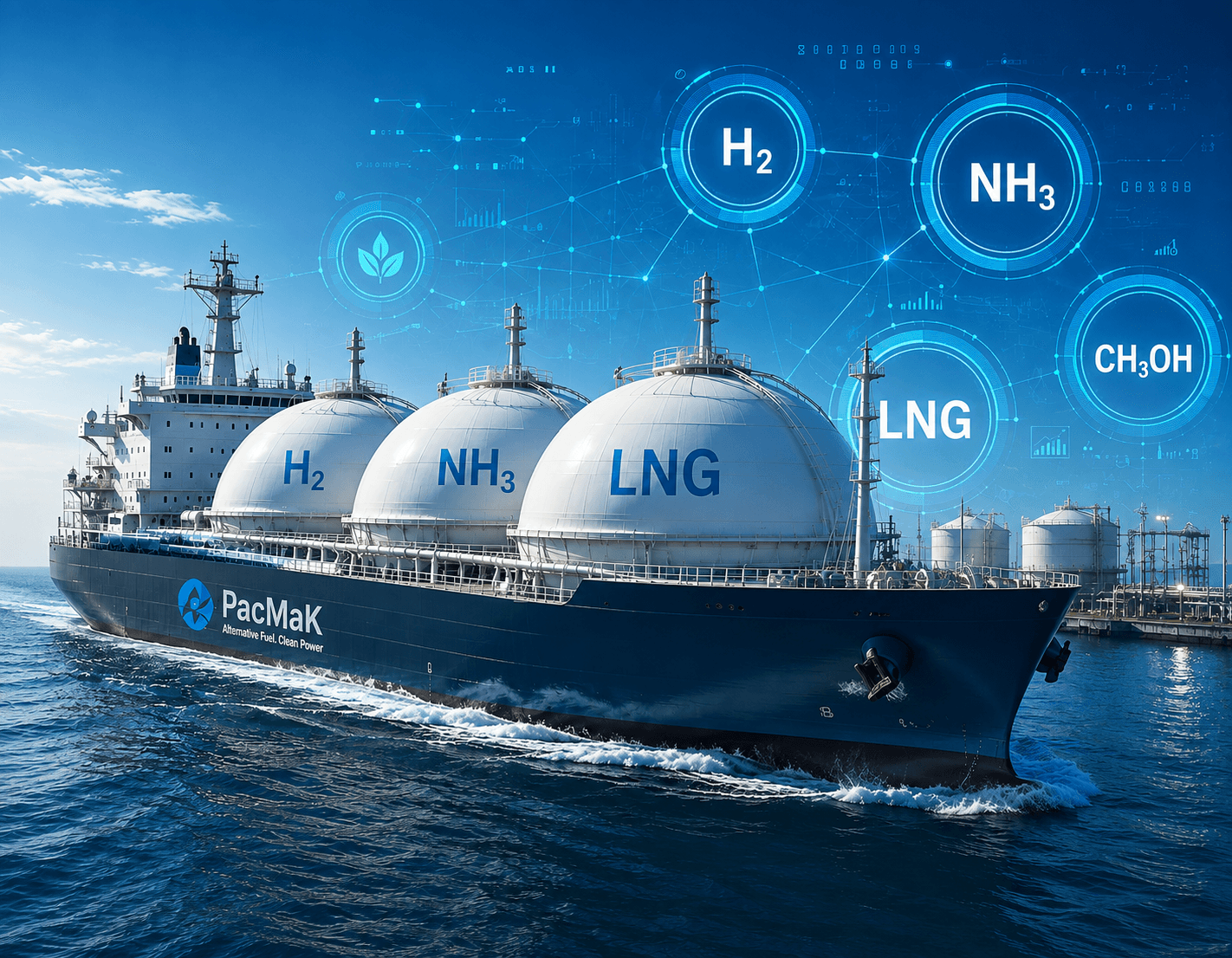 LNG carrier representing alternative marine fuels research