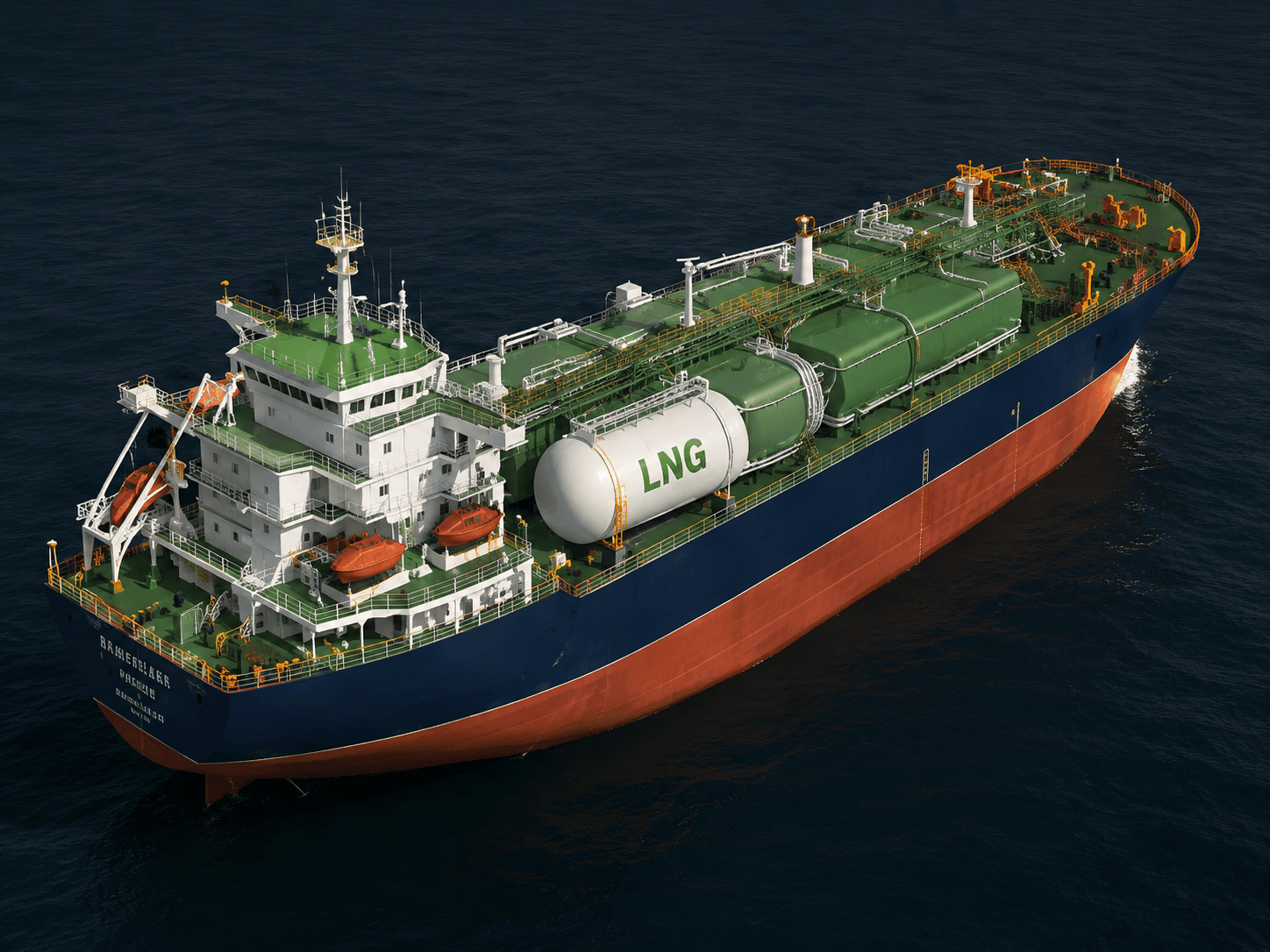 20,000 DWT LNG-propelled oil tanker concept design